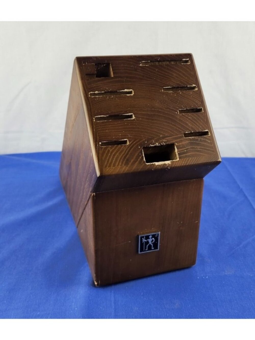 J.A. Henckels Elan 9 Slot Wooden Knife Storage Block Cutlery Countertop - S
